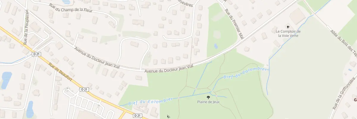 Plan du 23 Av du Docteur Jean Vial à Louhans-Châteaurenaud