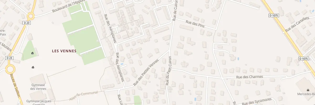 Plan du 2 Rue des Petites Vennes à Bourg-en-Bresse