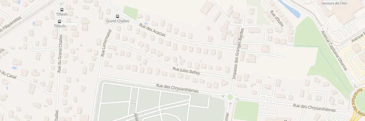 Plan du 19 Rue Jules Belley à Bourg-en-Bresse