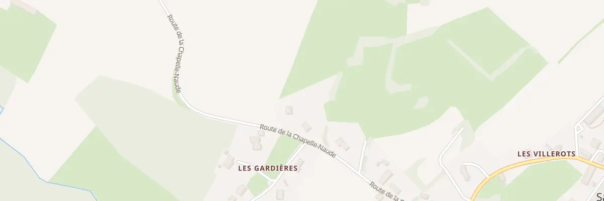 Plan du 330 Rte de la Chapelle Naude à Sainte-Croix-en-Bresse