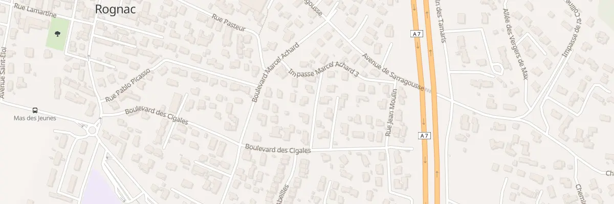 Plan du 343 Bd des Cigales à Rognac