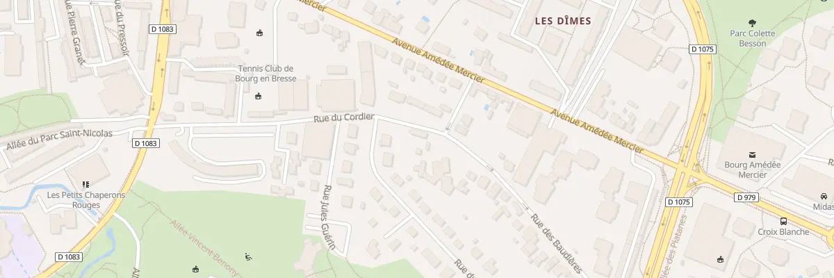 Plan du 20B Rue du Cordier à Bourg-en-Bresse