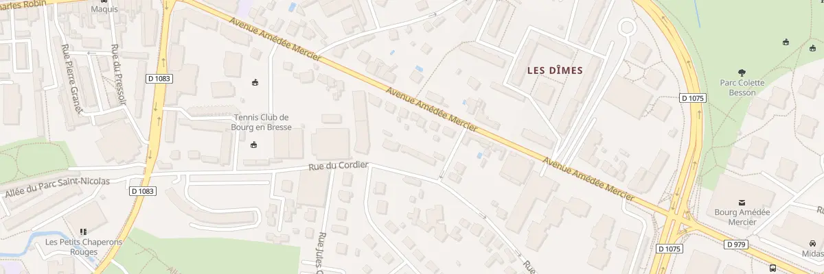 Plan du 32 Av Amédée Mercier à Bourg-en-Bresse
