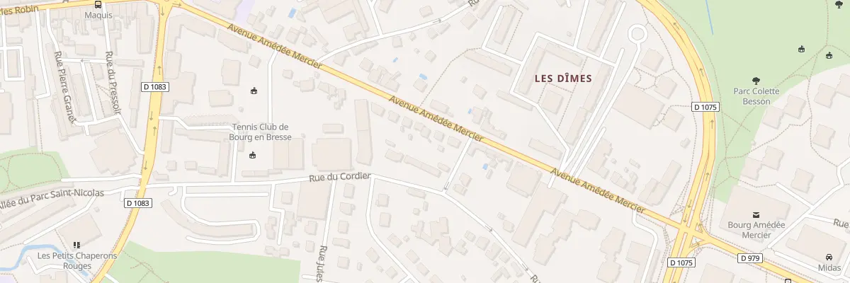 Plan du 34 Av Amédée Mercier à Bourg-en-Bresse