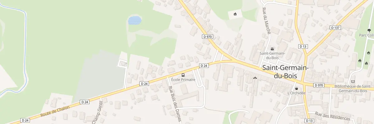 Plan du 8 Rte de Chalon à Saint-Germain-du-Bois