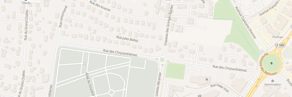 Plan du 26 Rue Jules Belley à Bourg-en-Bresse