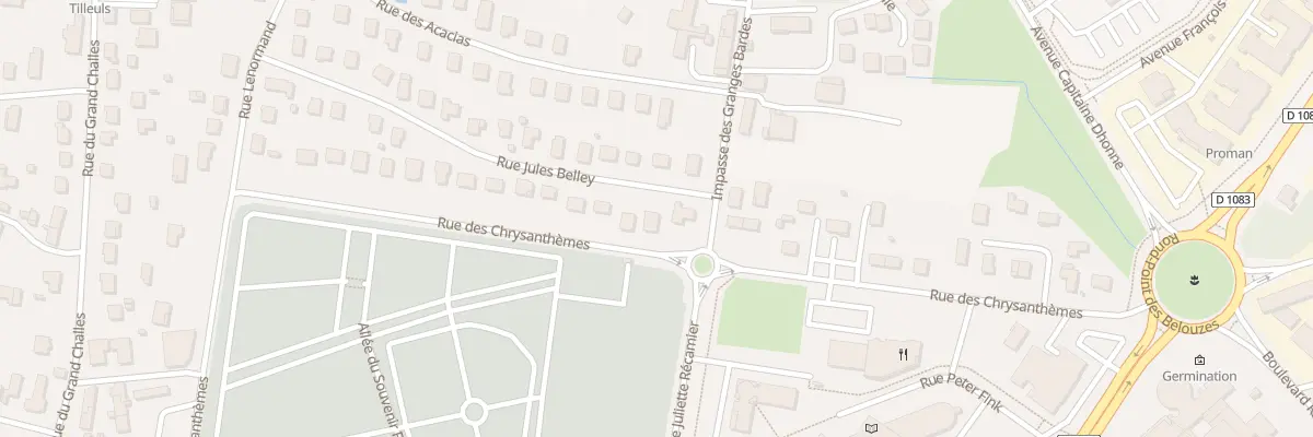 Plan du 28 Rue Jules Belley à Bourg-en-Bresse