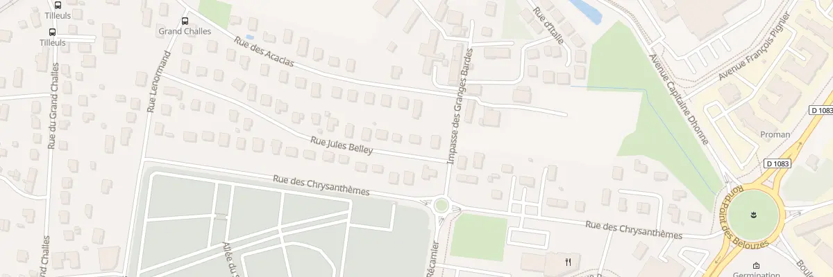 Plan du 29 Rue Jules Belley à Bourg-en-Bresse