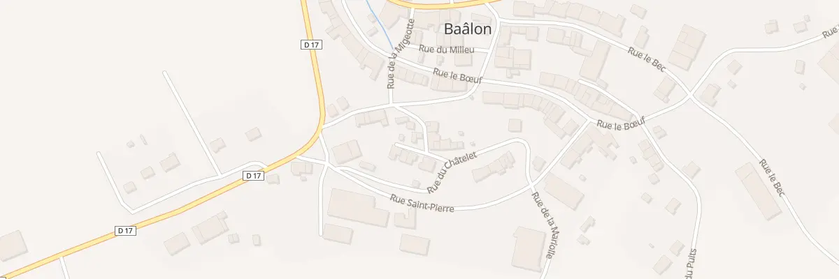 Plan du 8B Rue du Chatelet à Baâlon