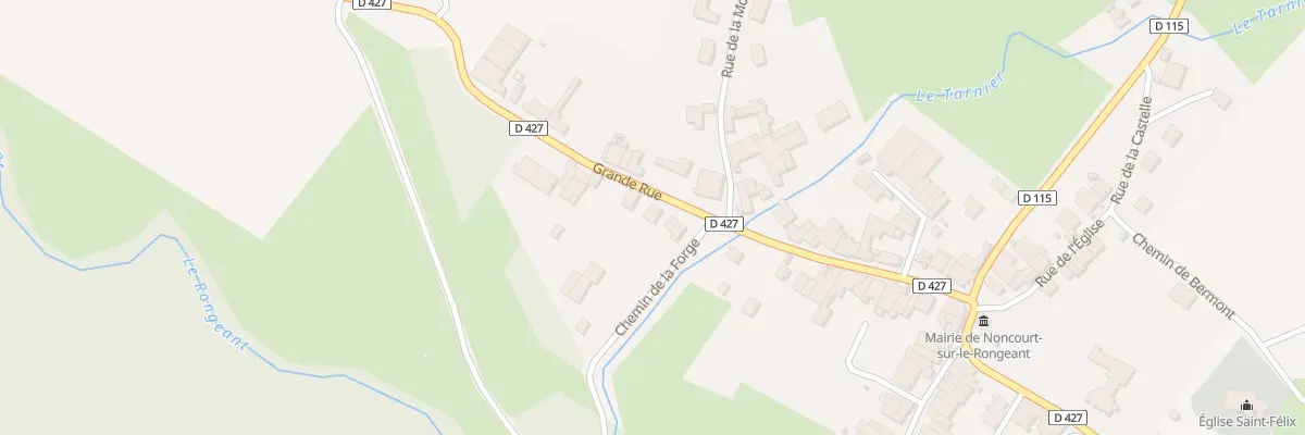 Plan du 25 Rue Grande Rue à Noncourt-sur-le-Rongeant