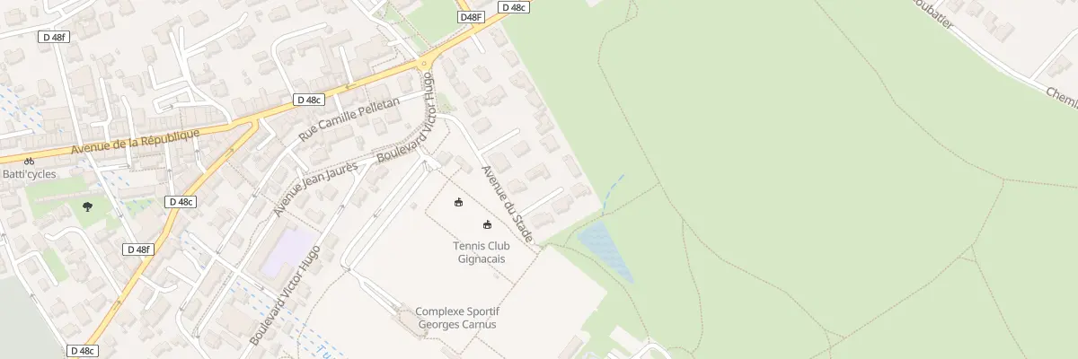 Plan du 25 Av du Stade à Gignac-la-Nerthe