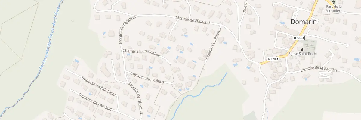 Plan du 16A Che des Prunelles à Domarin