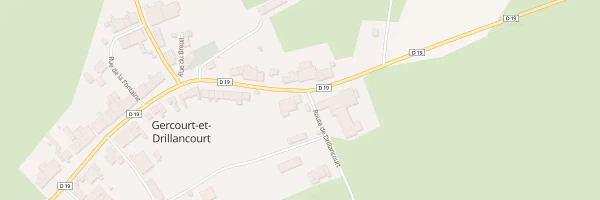 Plan du 2 Rte de Drillancourt à Gercourt-et-Drillancourt