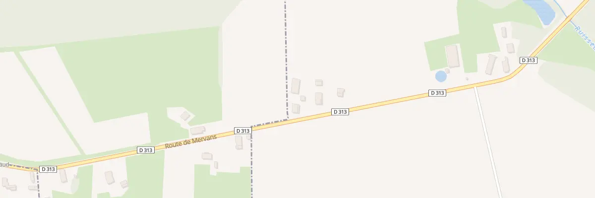 Plan du 2152 Rte de Mervans à Saint-Germain-du-Bois