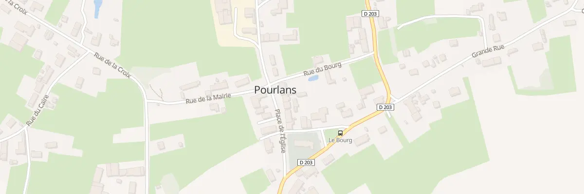 Plan du 1 Pl de l’Eglise à Pourlans
