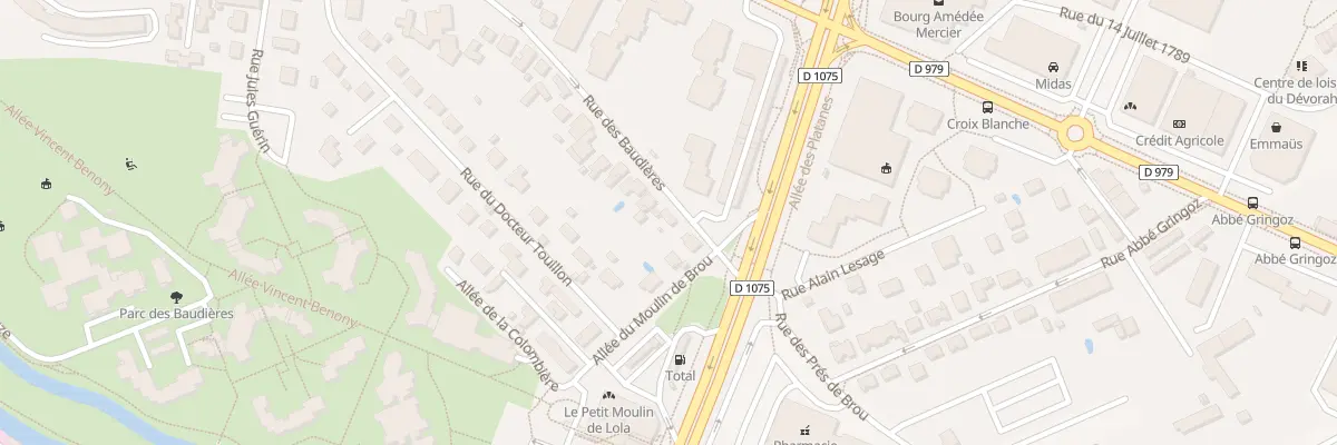 Plan du 24 Rue des Baudières à Bourg-en-Bresse