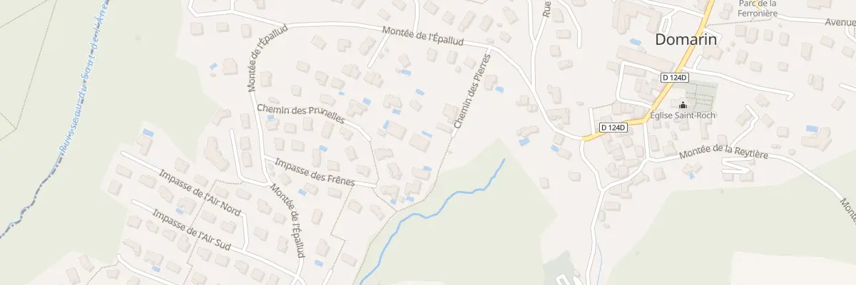 Plan du 16B Che des Prunelles à Domarin