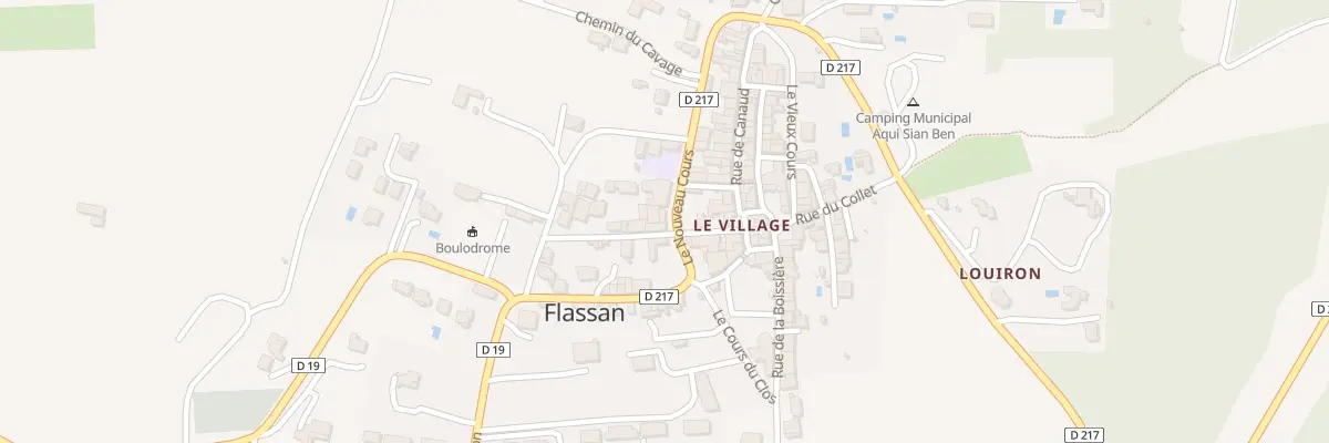 Plan du 47 Le Nouveau Cours à Flassan
