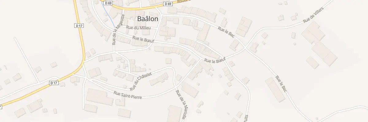 Plan du 28 Rue le Boeuf à Baâlon