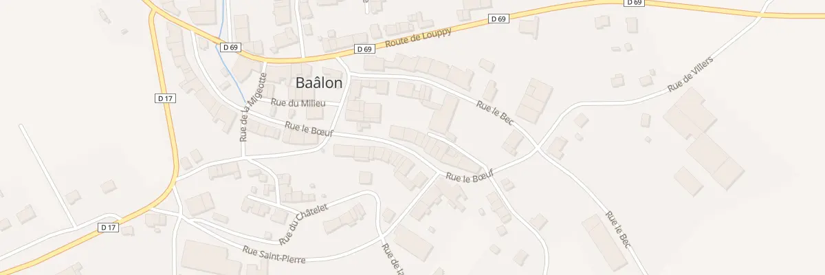 Plan du 5 Rue le Boeuf à Baâlon