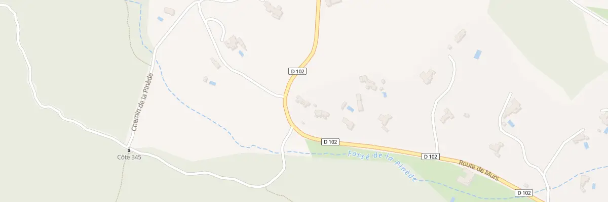 Plan du 1696 Rte de Murs à Joucas