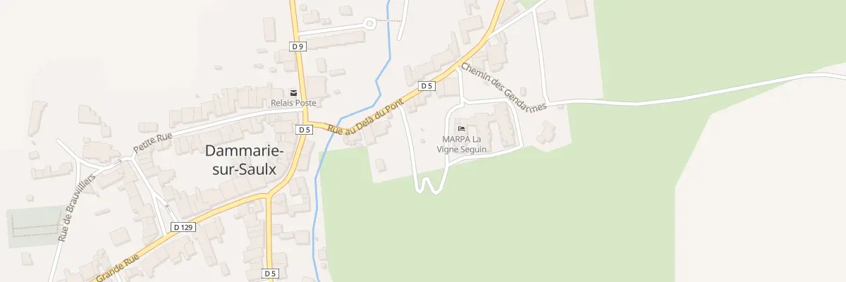 Plan du 10 Rue au Dela du Pont à Dammarie-sur-Saulx