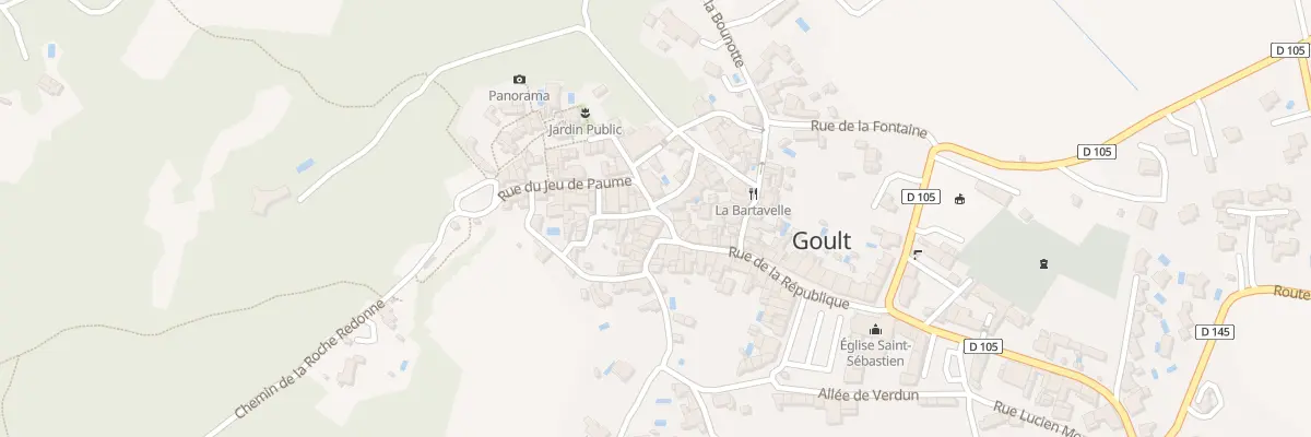 Plan du 33 Pl Alphonse Bernard à Goult