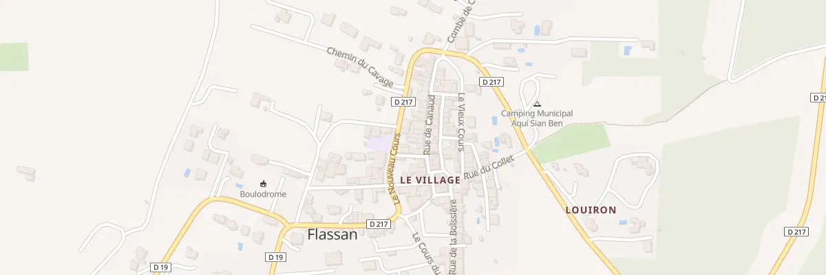 Plan du 75 Rue de Canaud à Flassan