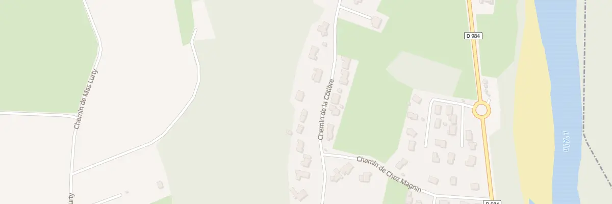 Plan du 5823 Che de Cotiere à Villieu-Loyes-Mollon