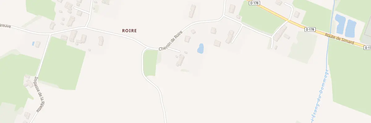 Plan du 243 Che de Roire à Saint-Usuge