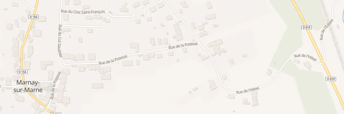 Plan du 36 Rue de la Potesse à Marnay-sur-Marne