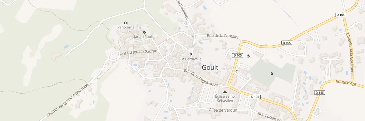 Plan du 13 Rue du Cheval Blanc à Goult