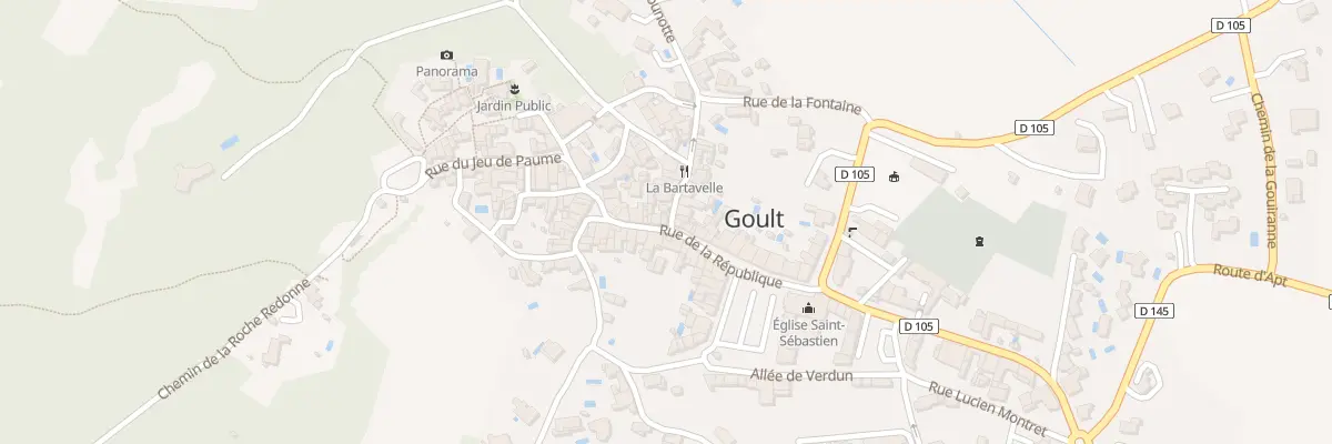 Plan du 382 Rue de la République à Goult