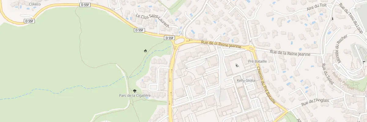 Plan du 9003 Rue de la Reine Jeanne à Vitrolles