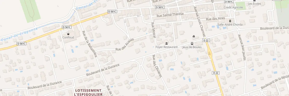 Plan du 5050 Bd de la Durance à Charleval
