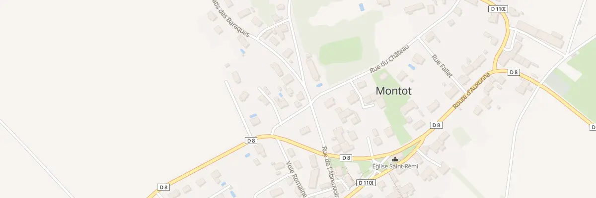 Plan du 7 Rue du Château à Montot