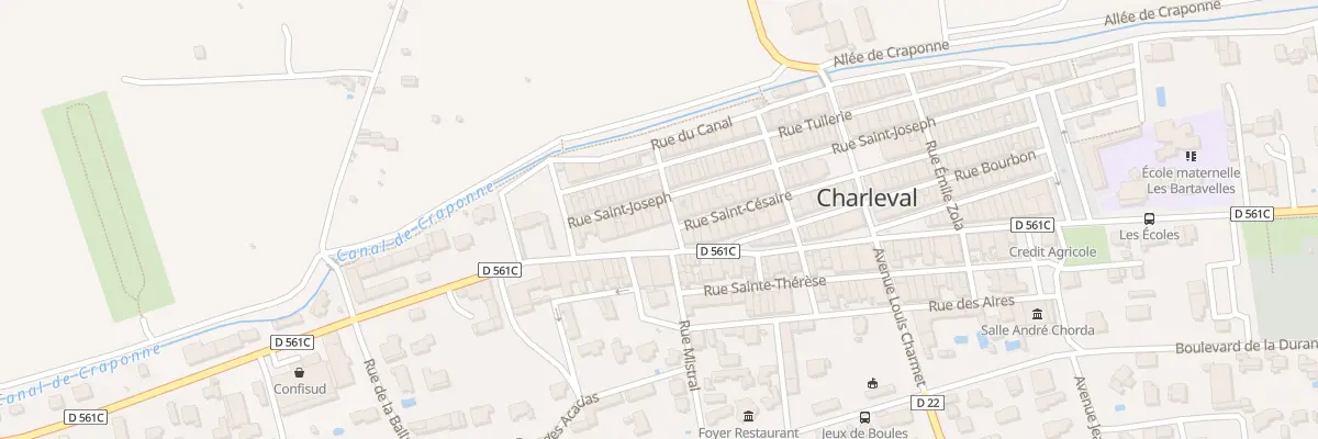 Plan du 56 Pl des Alliés à Charleval