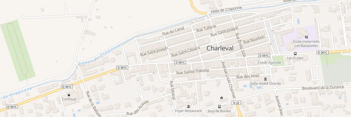 Plan du 56 Rue Bourbon à Charleval