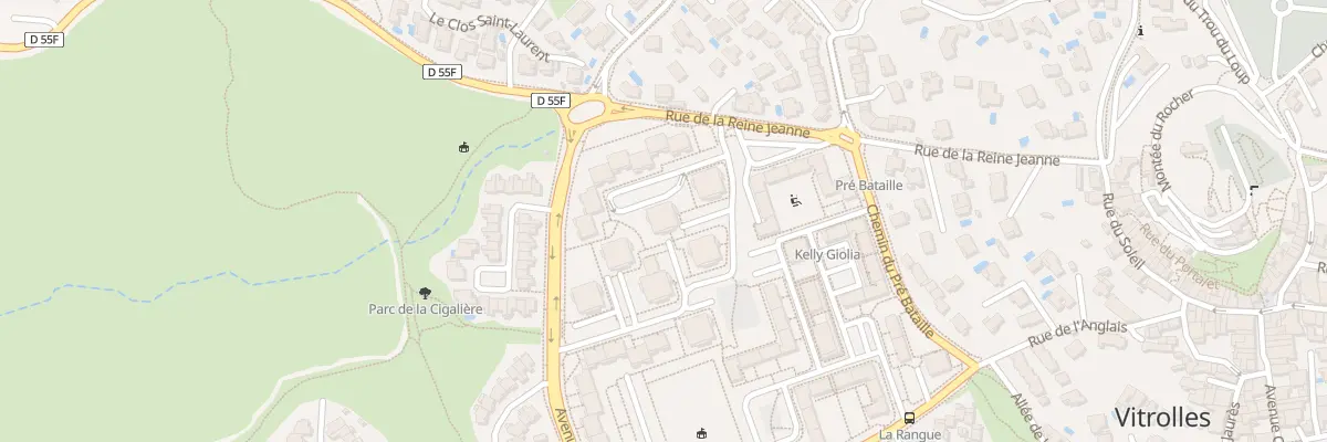 Plan du 9005 Rue de la Reine Jeanne à Vitrolles
