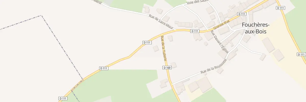Plan du 2 Rue de la Tuilerie à Fouchères-aux-Bois