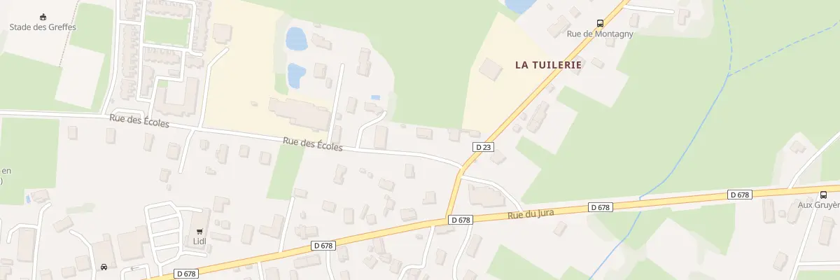 Plan du 1021 Rue des Écoles à Louhans-Châteaurenaud