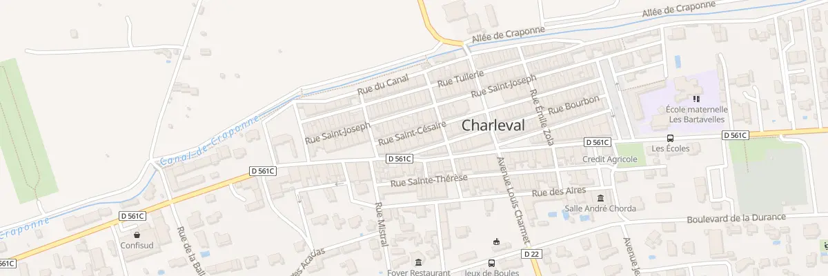 Plan du 13 Rue Saint Césaire à Charleval