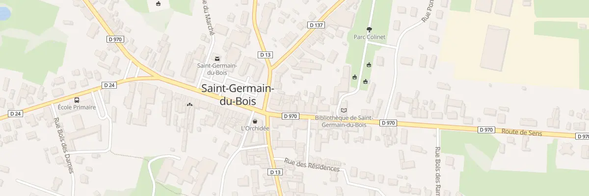 Plan du 7 Rte de Sens à Saint-Germain-du-Bois