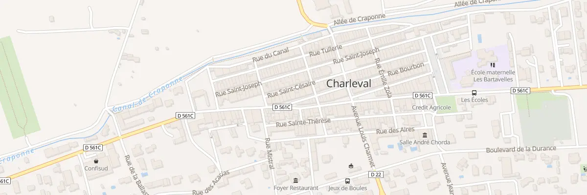 Plan du 46 Rue Bourbon à Charleval