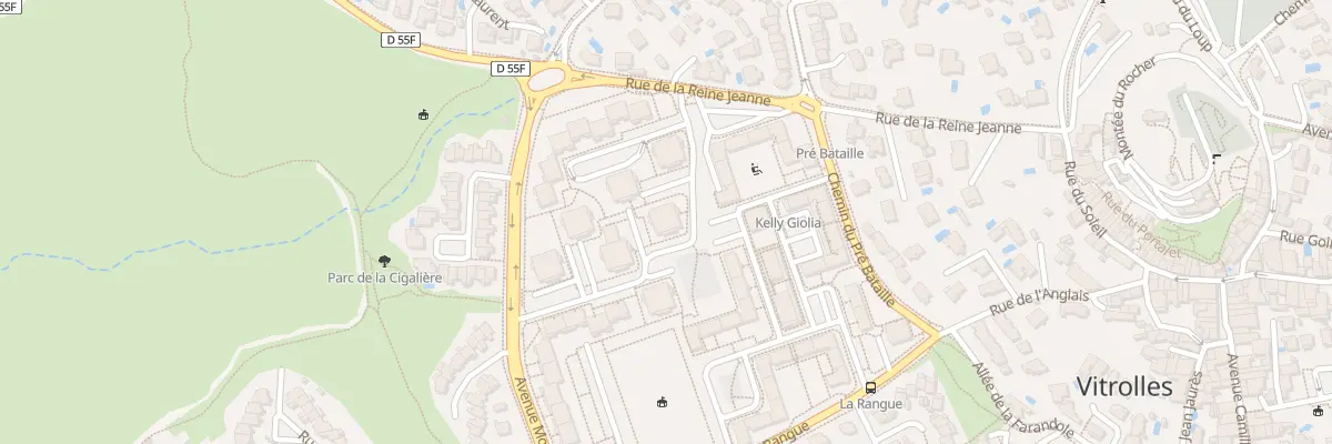 Plan du 9006 Rue de la Reine Jeanne à Vitrolles