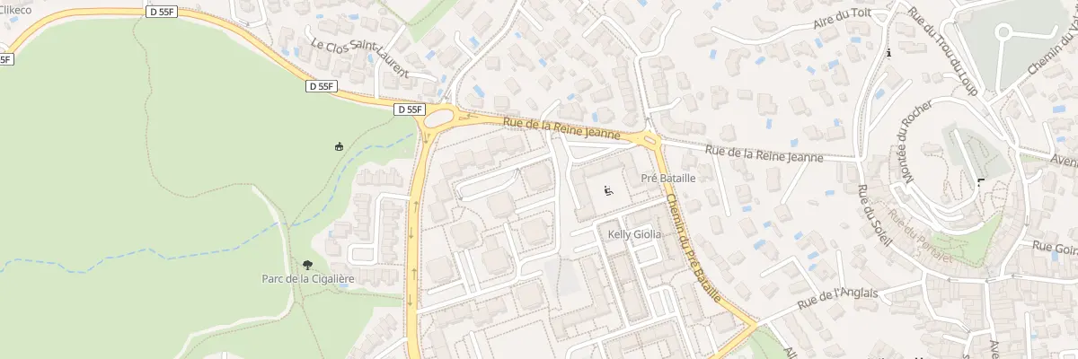 Plan du 9002 Rue de la Reine Jeanne à Vitrolles