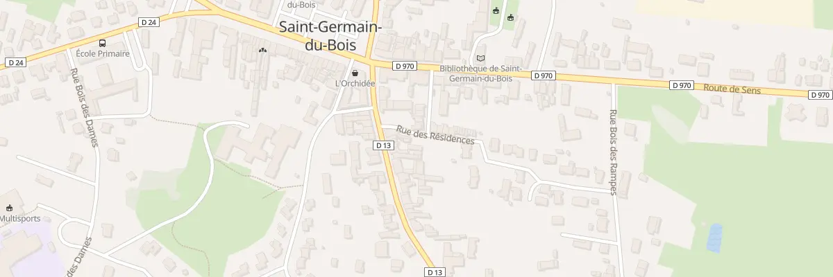 Plan du 15 Rte de Louhans à Saint-Germain-du-Bois