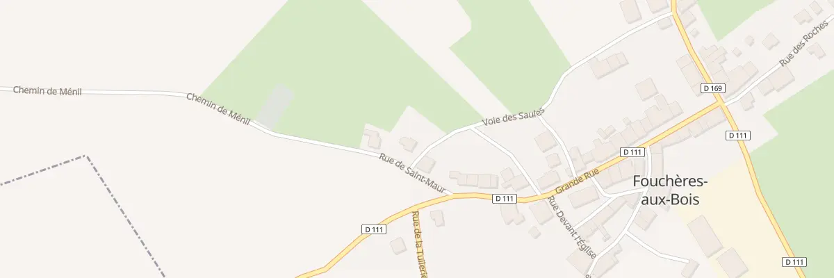 Plan du 6 Rue Saint Maur à Fouchères-aux-Bois