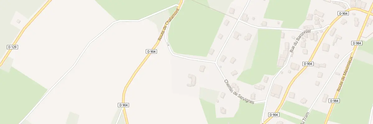 Plan du 183 Che de Servignes à Châtillon-la-Palud