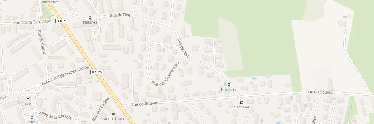Plan du 1 Rue des Chanterelles à Bourg-en-Bresse